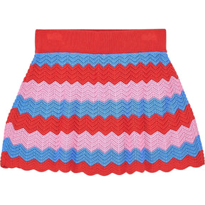 OMNES Multicoloured Knitted Chevron Skirt