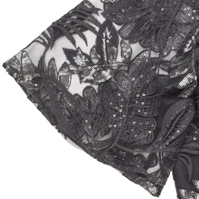 Studio 8 Silver Sequin Genevieve Maxi Dress