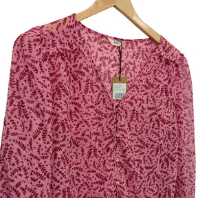 Hush Pink Ditsy Floral Lucy Blouse