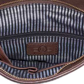 FatFace Brown Leather Shoulder Bag