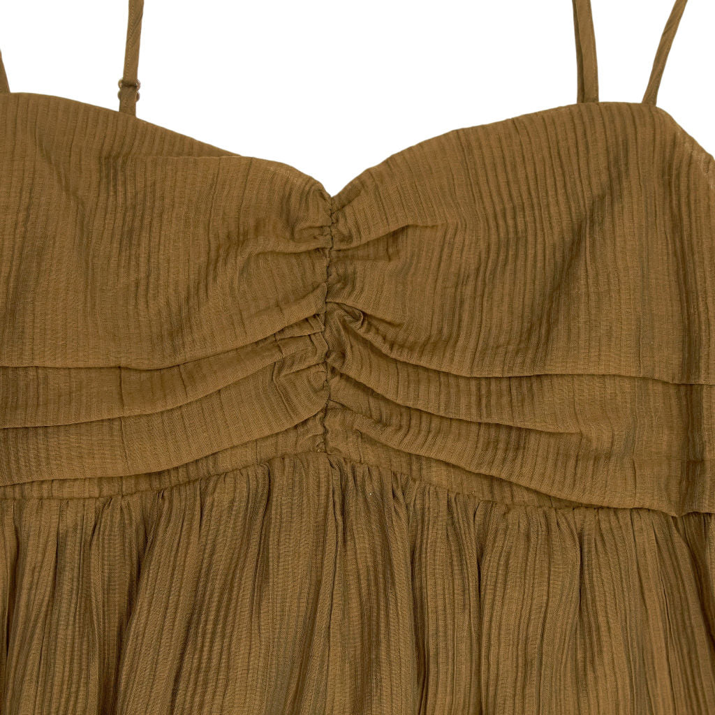 M&S Brown Strappy Maxi Dress