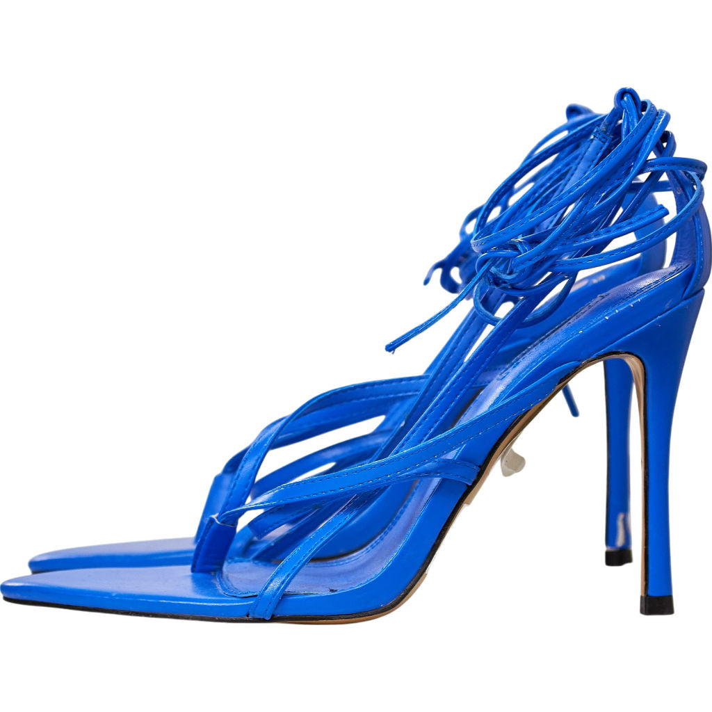 Topshop Blue Strappy Heels