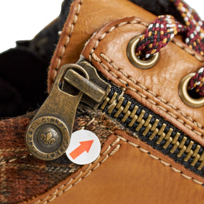 Rieker Brown Leather Ankle Boots