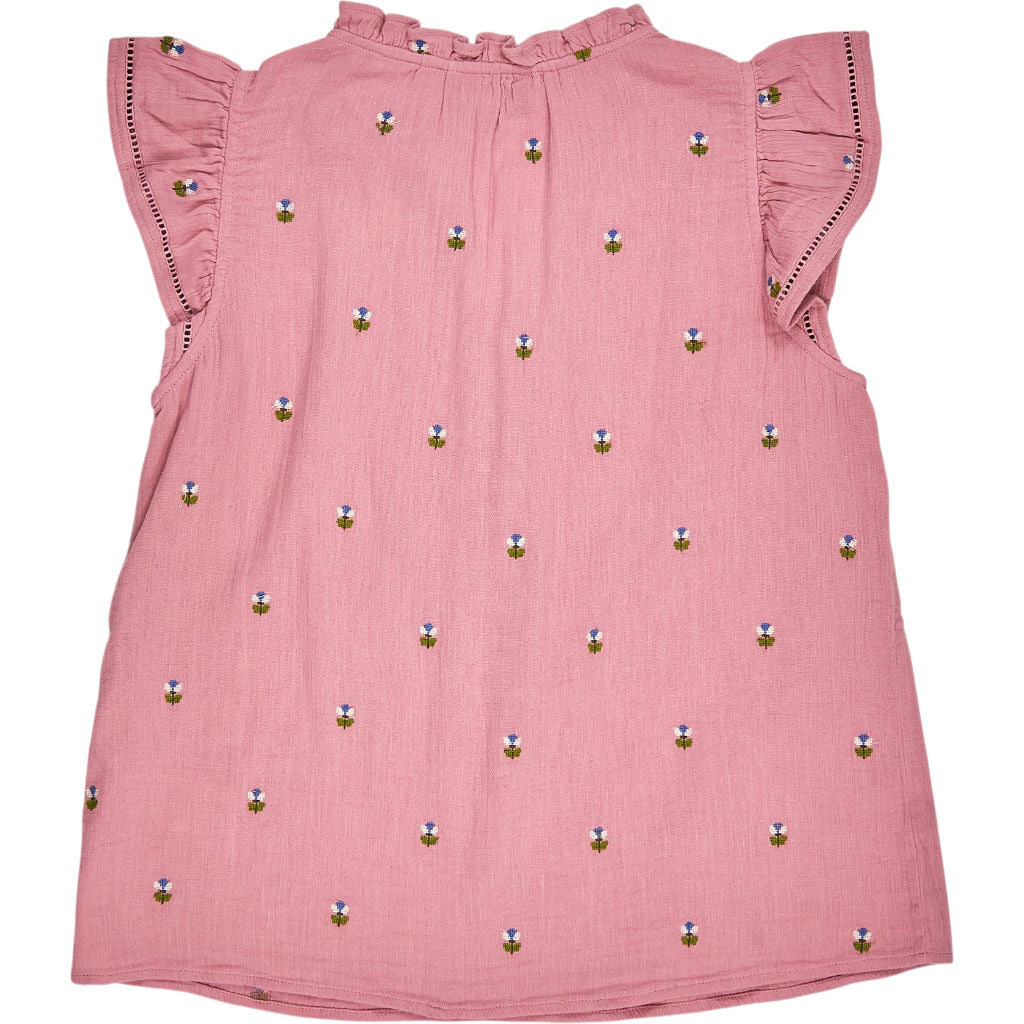 WYSE Pink Talya Embroidered Top