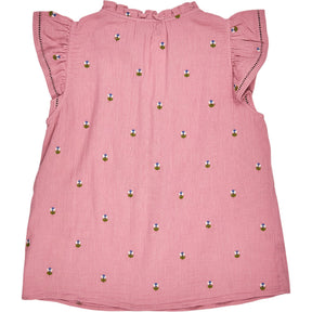 WYSE Pink Talya Embroidered Top