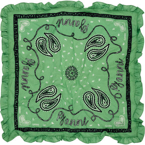 Ganni Green Peapod Bandana