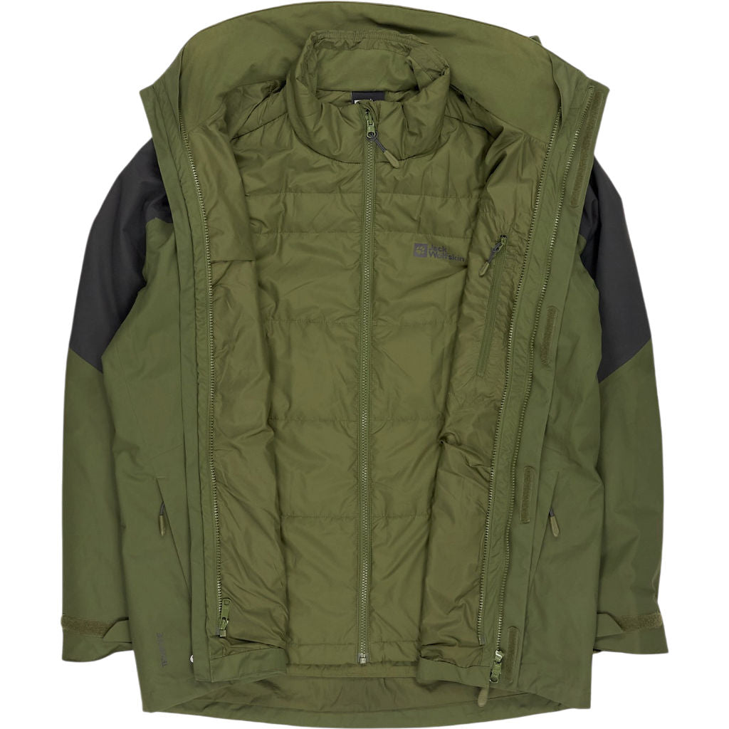 Jack Wolfskin Green Hooded Jacket