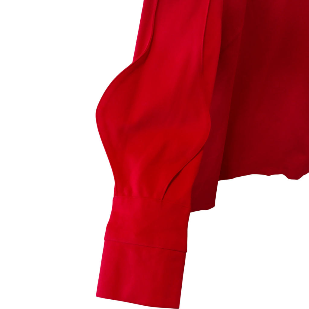 Metisu Red Long Sleeve Mini Dress