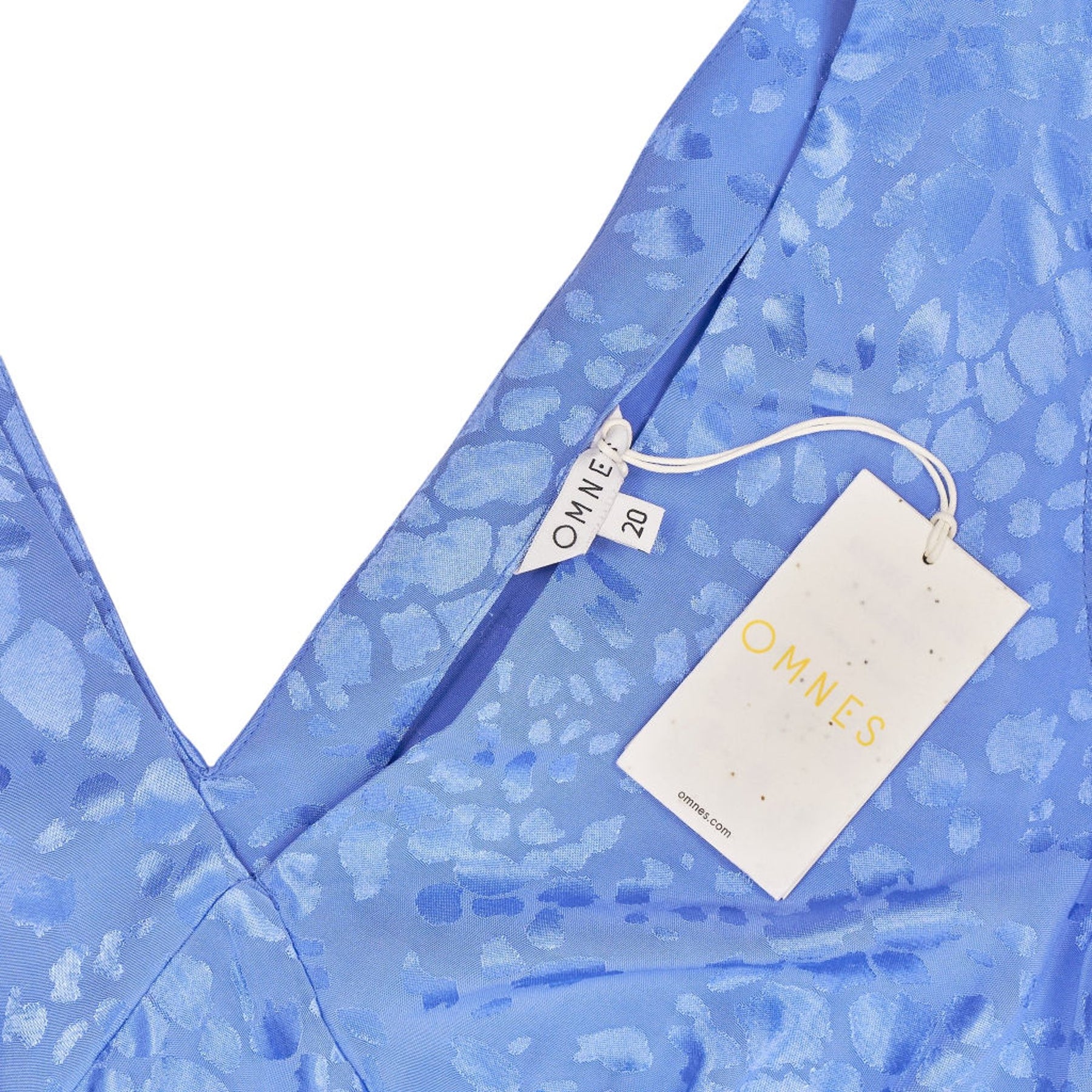 OMNES Light Blue Iris Midi Dress