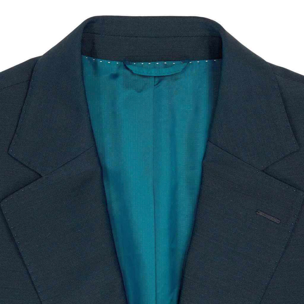 Moss Dark Teal Tailored Fit Jacket