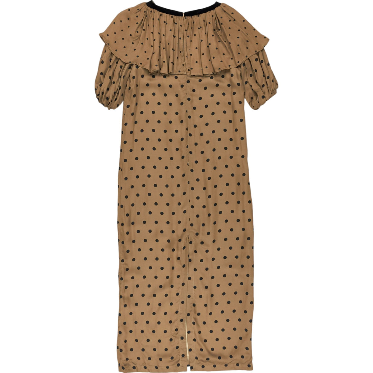 Mother of Pearl Brown Polka Dot Midi Dress