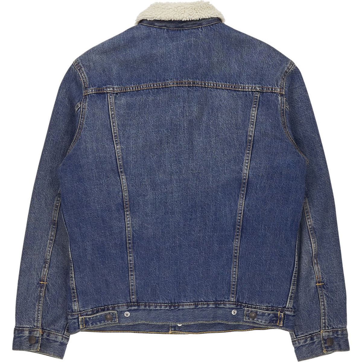 Levi's Blue Denim Sherpa Jacket