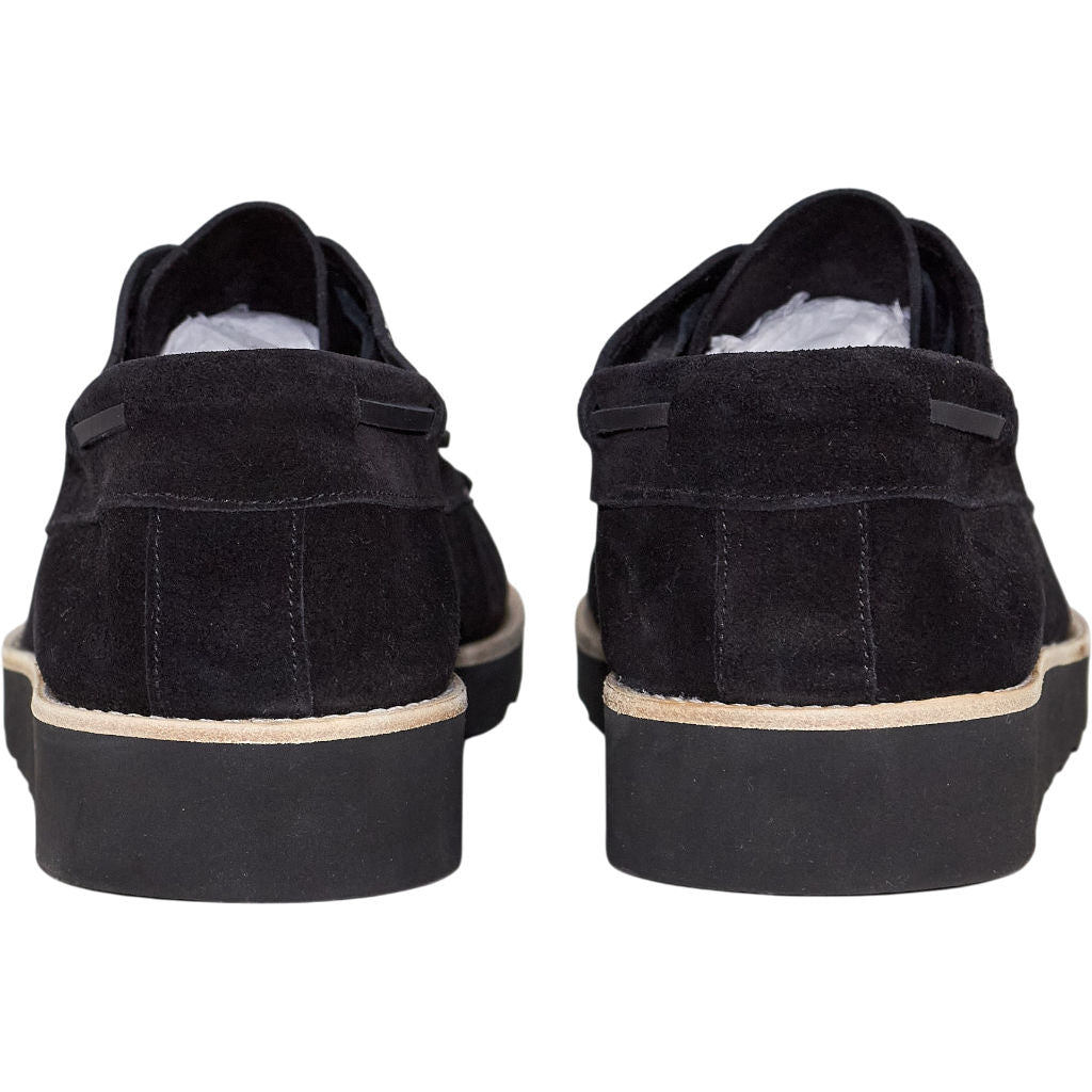 Universal Works Black Suede Oliver Shoe