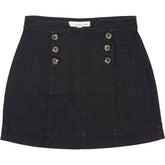 Seventy + Mochi Black Denim Mini Skirt