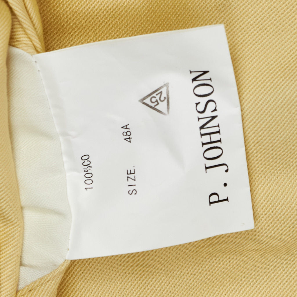 P Johnson Lemon Cotton Trousers