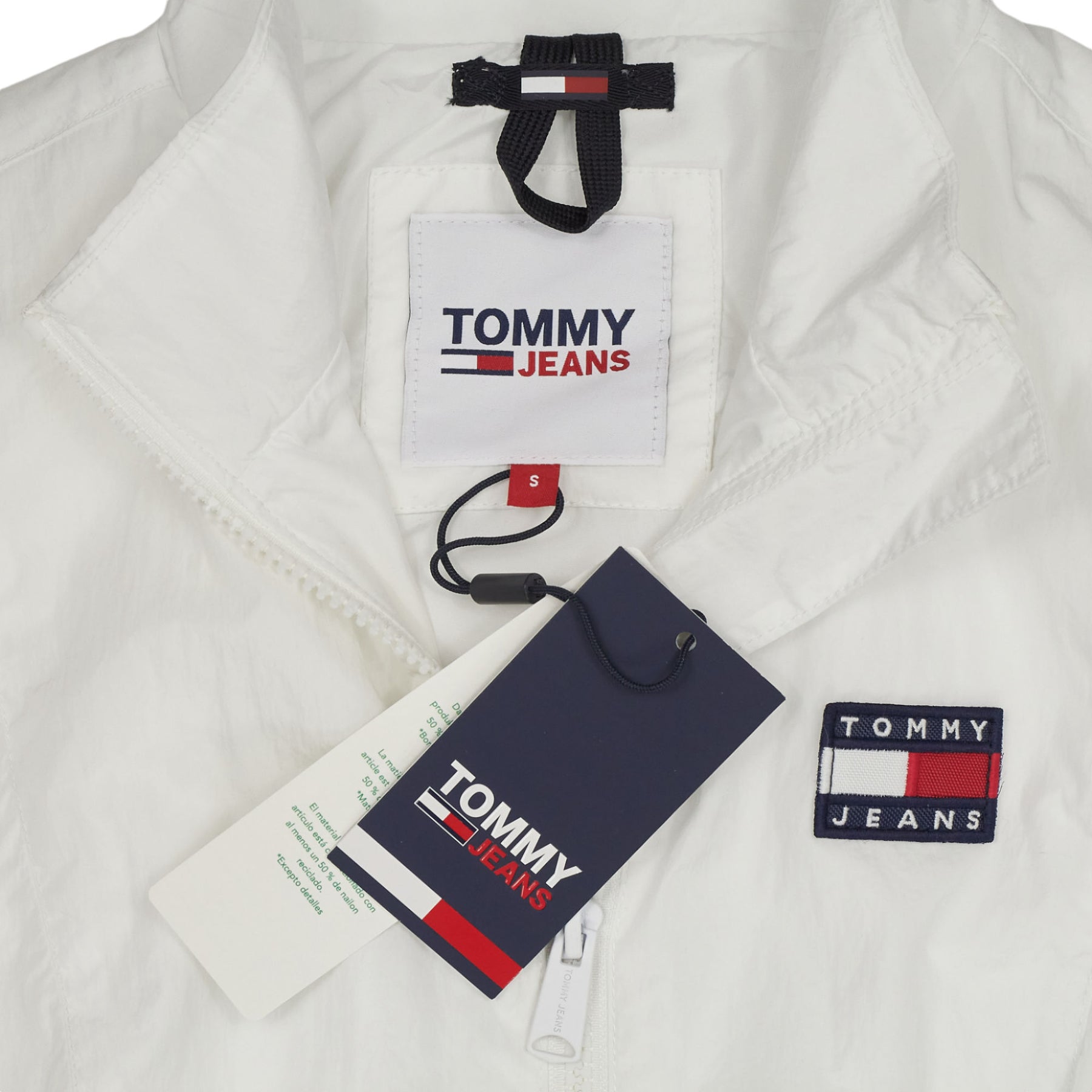 Tommy Jeans White Cropped Jacket