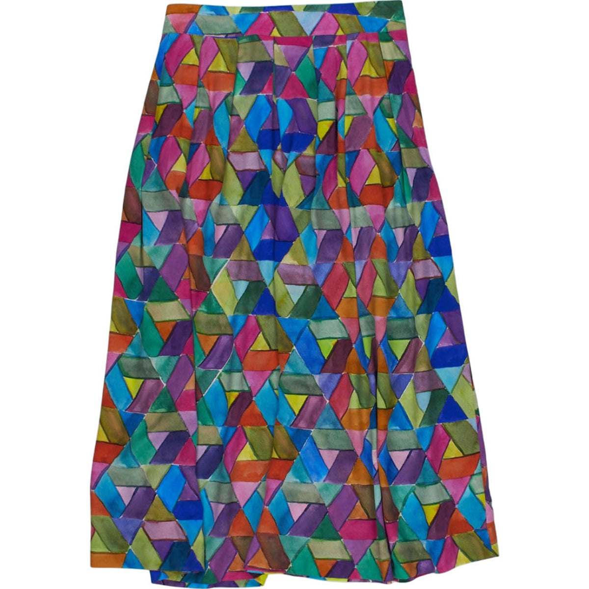NRBY Multicoloured Geometric Skirt