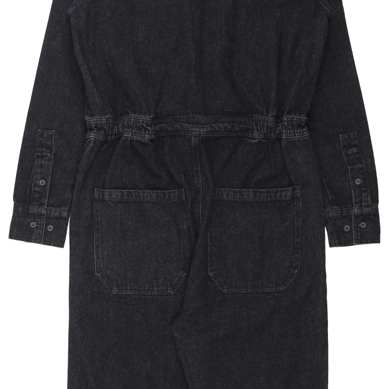 LF Markey Black Denim Boilersuit