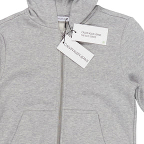 Calvin Klein Jeans Grey Logo Tape Hoodie