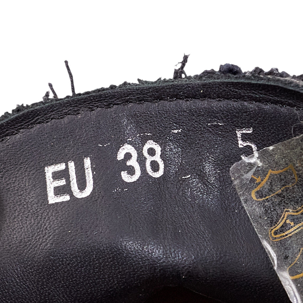 By Walid Black Stitch Detail Shoes