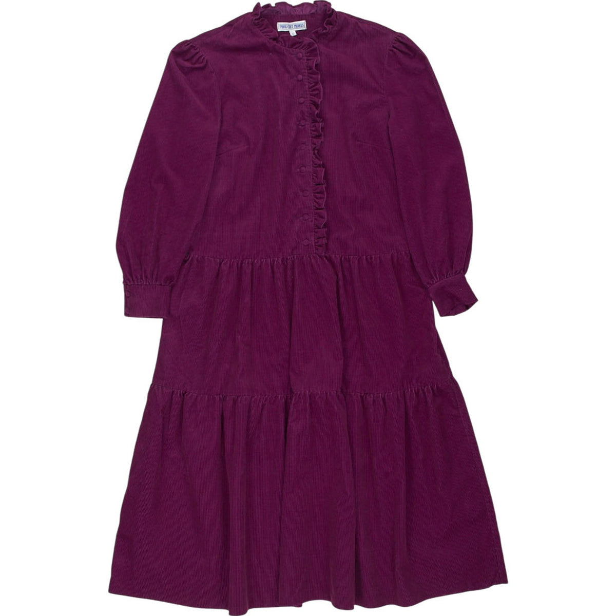 Pink City Prints Raspberry Cord Ruth Dress S