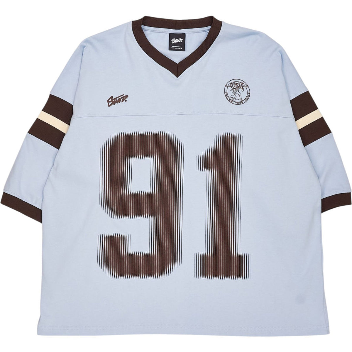 Pull & Bear Light Blue Oversize Fit Jersey