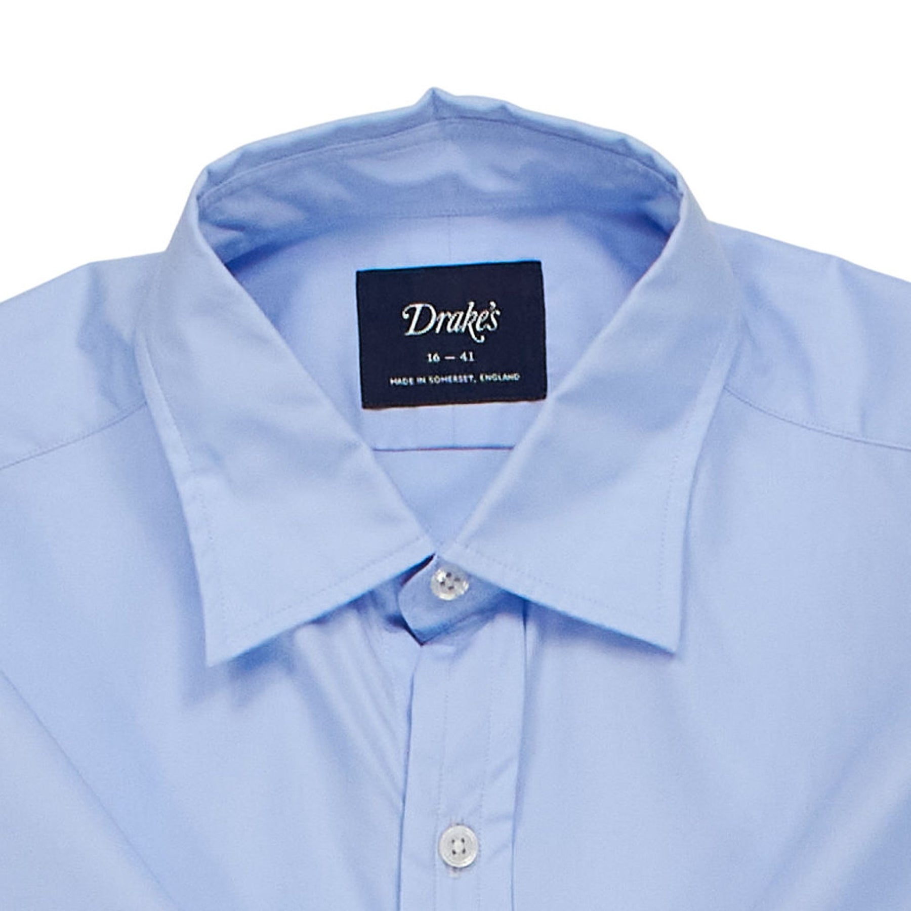 Drake's Blue Long Sleeve Shirt