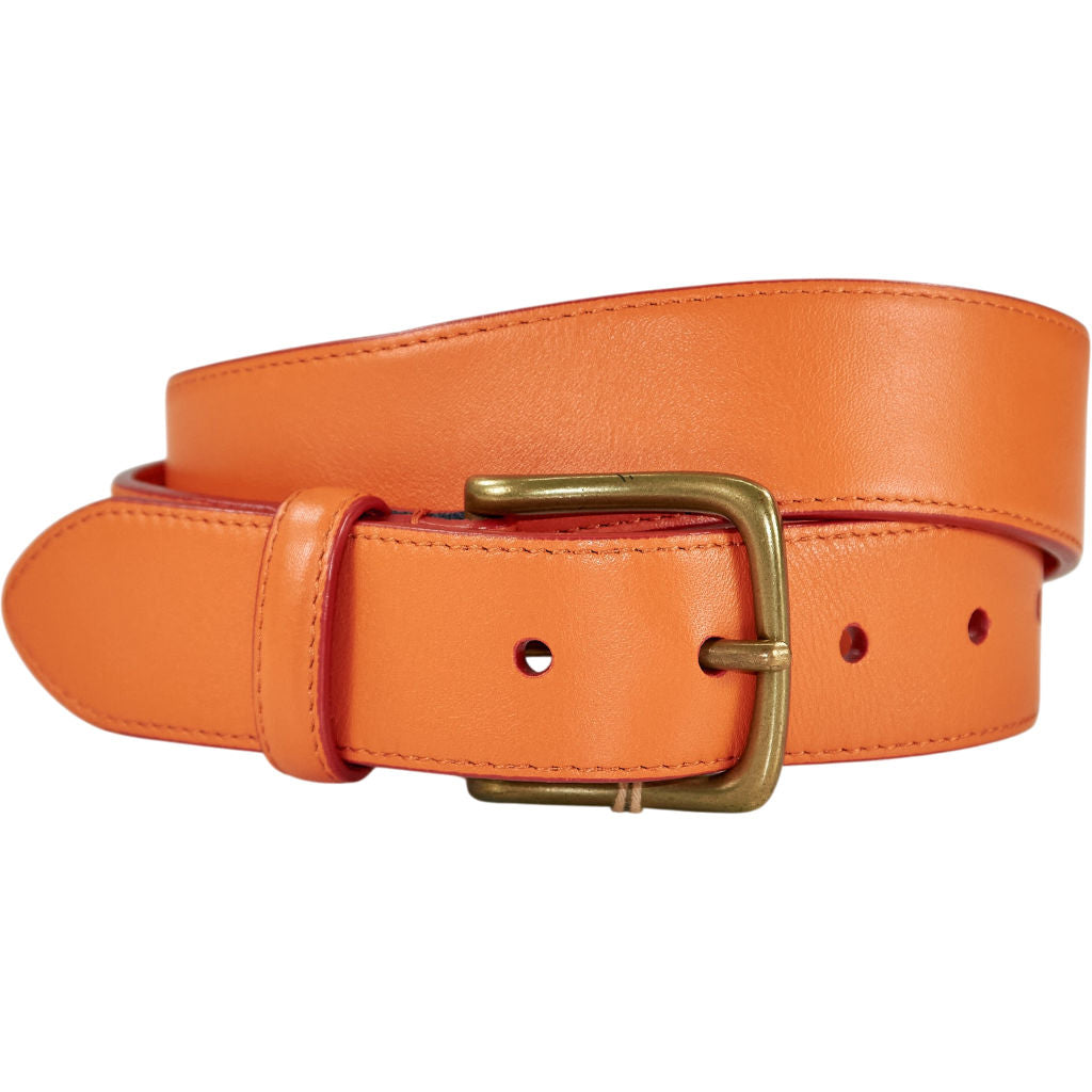 Anderson & Sheppard Orange Leather Belt