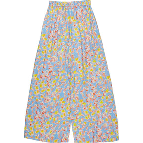 OMNES Blue Floral Wide-Leg Trousers