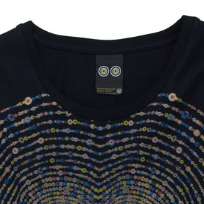 Mother of Pearl Owl Black Graphic T-Shirt