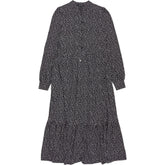 Baukjen Black Polka Dot Midi Dress