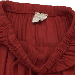 Vanessa Sitbon Red Tiered Maxi Skirt