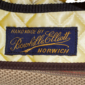 Bowhill & Elliott Brown Stripe Tweed Slippers