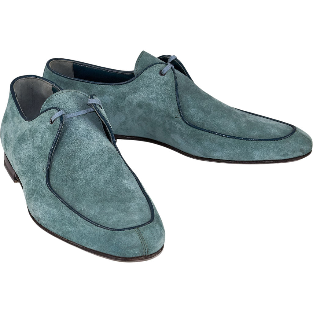 Manolo Blahnik Green Suede Shoes