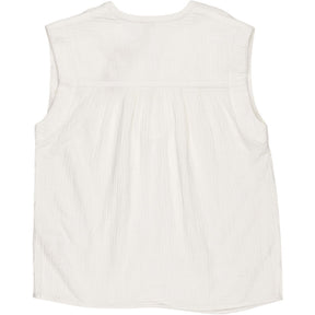 Hush White Sylvia Top Cotton