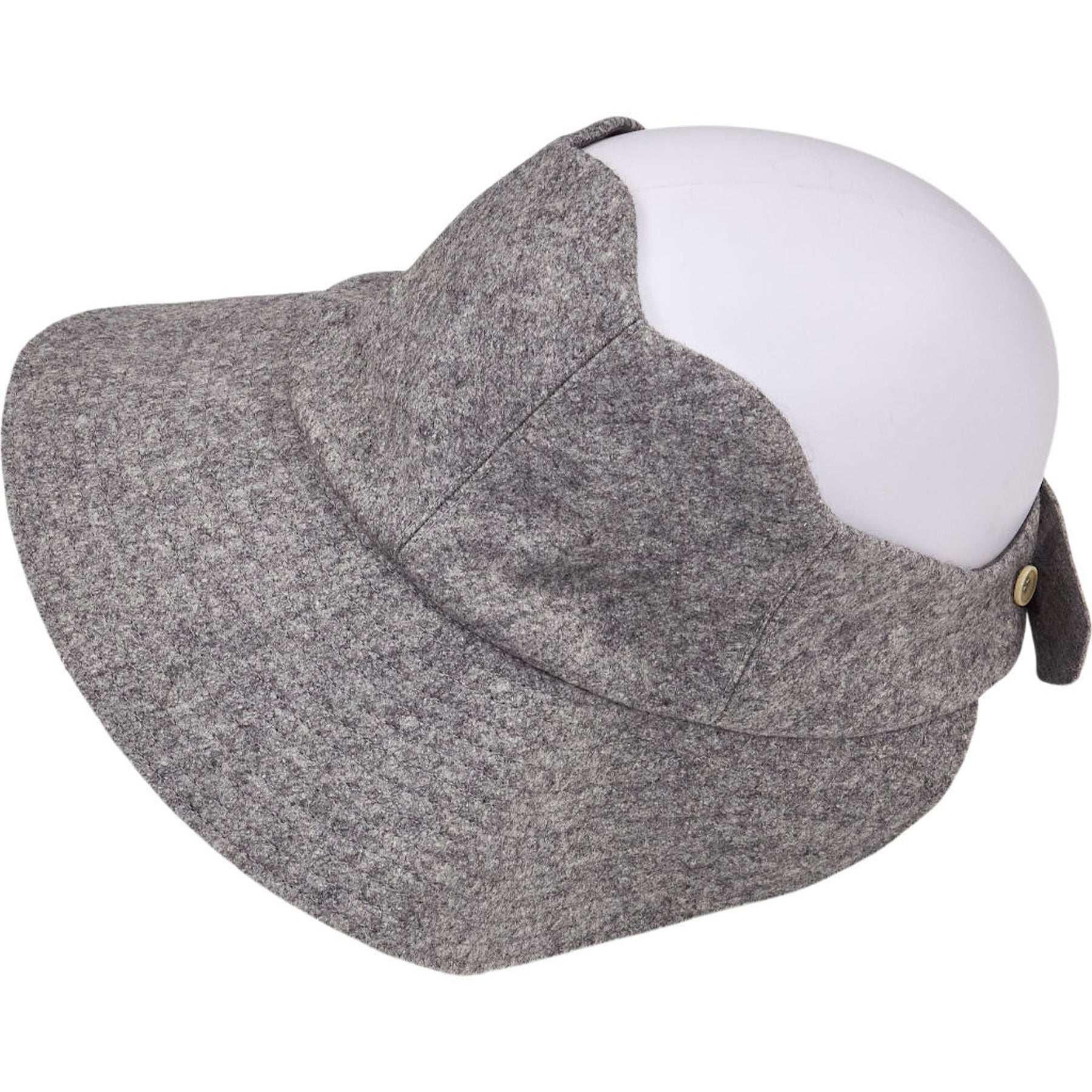 YMC Grey Wool Visor Hat