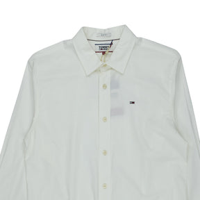 Tommy Jeans White Slim Fit Shirt