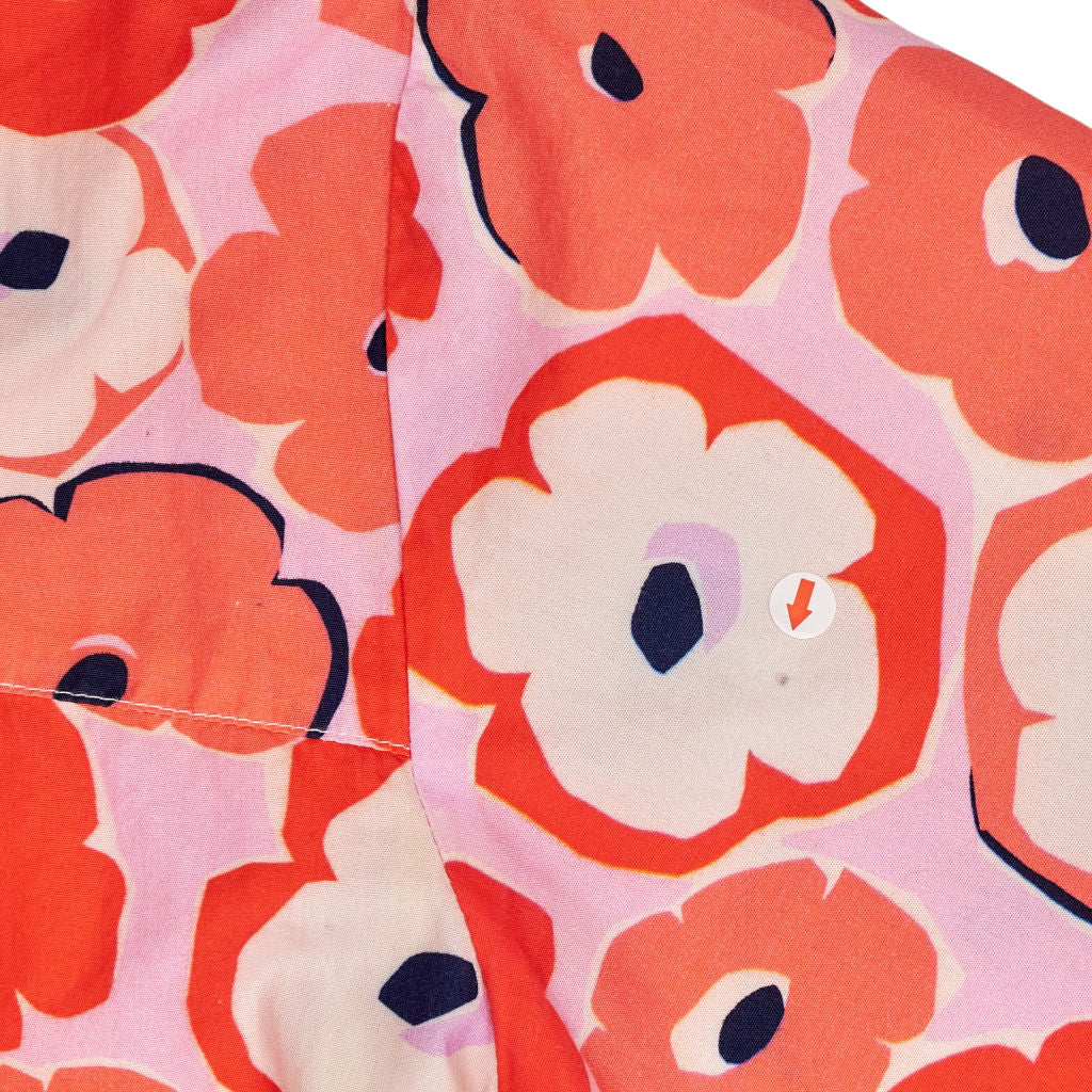 Omnes Pink Floral Short Sleeve Blouse