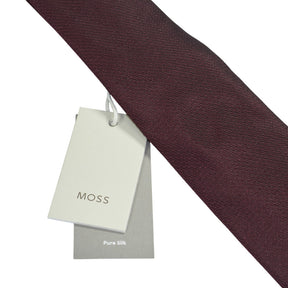 Moss Burgundy Silk Tie Bundle x 3