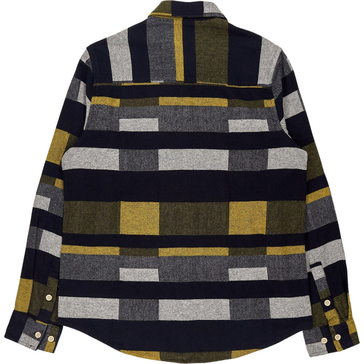 Folk Black Gold Block Check Shirt