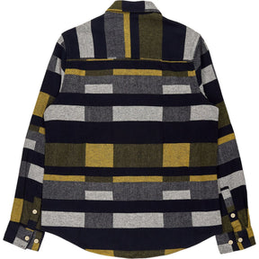 Folk Black Gold Block Check Shirt