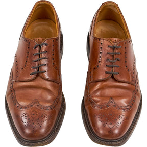 Grenson Brown Leather Brogue Shoes