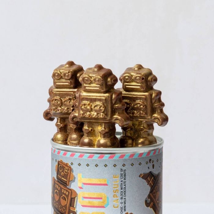 Capsule of Milk Chocolate Robots by Chococo