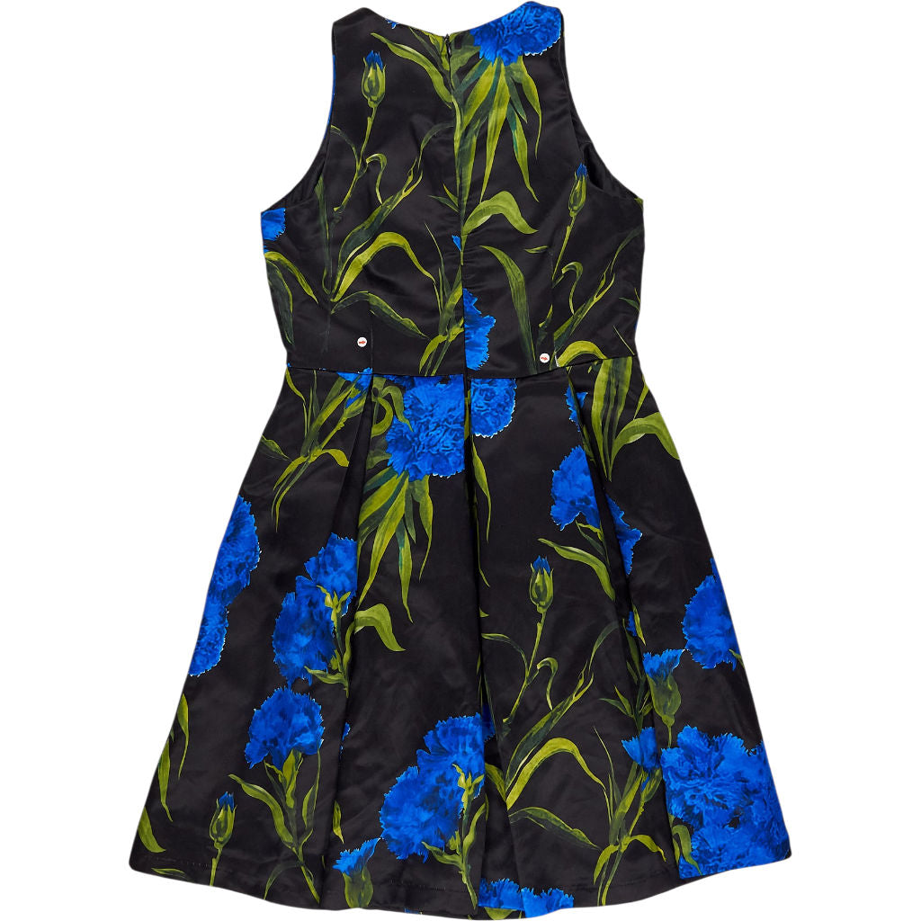 Marc Angelo Black Blue Floral Dress