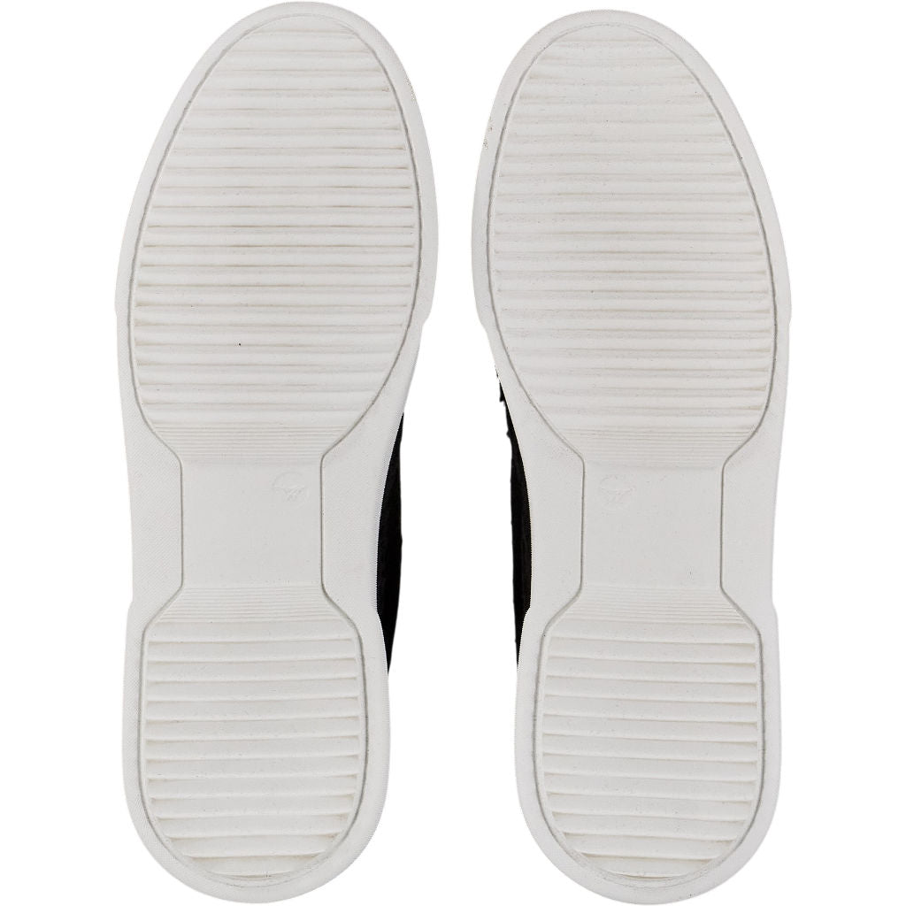 By Walid Black Beaded Slip-On Trainers