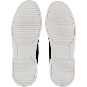 By Walid Black Beaded Slip-On Trainers