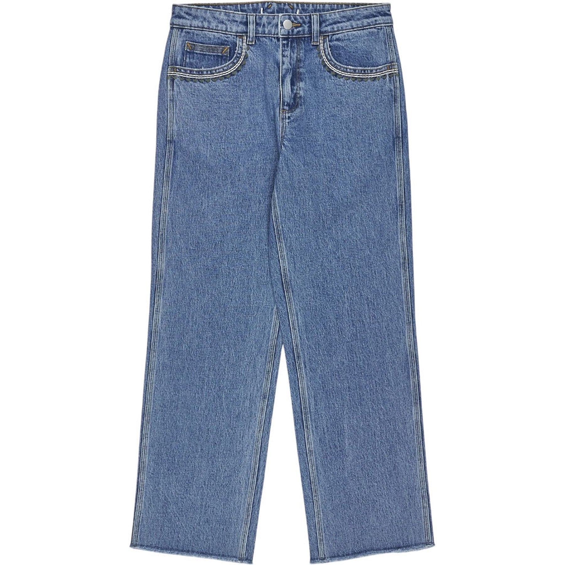 seventy + mochi Embroidered Blue Jeans