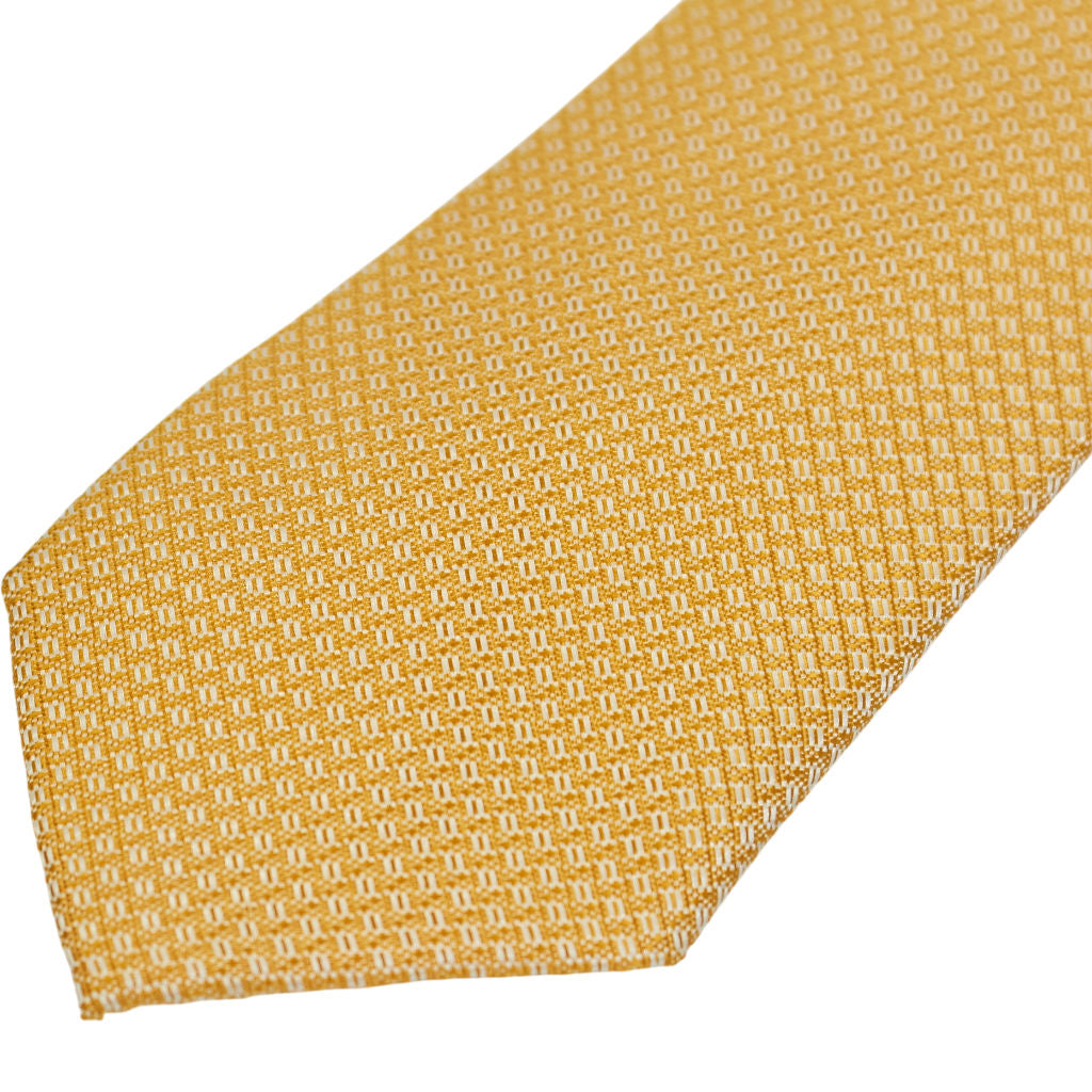 Moss Yellow Textured Tie