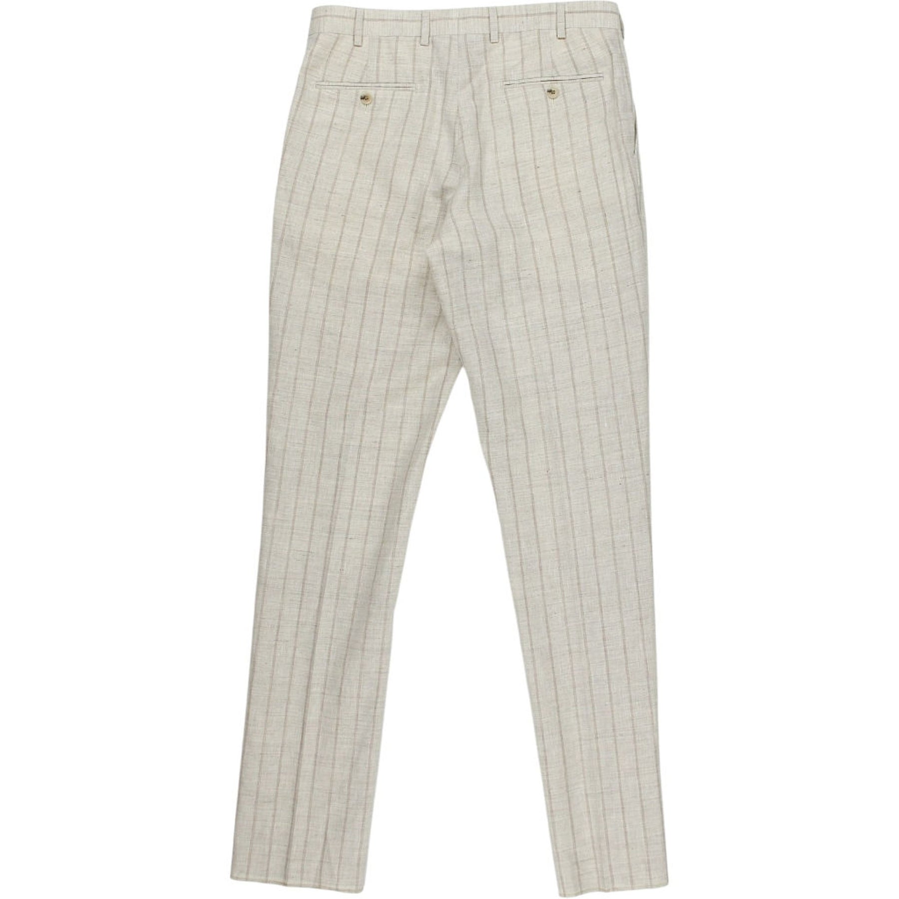 Moss Cream Striped Trousers
