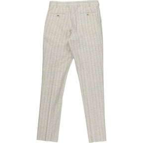 Moss Cream Striped Trousers